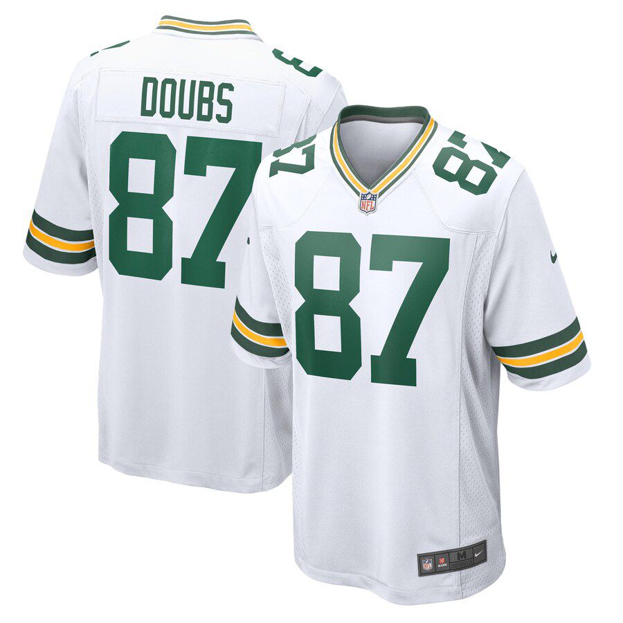 Men Green Bay Packers #87 Romeo Doubs Nike White Game Player NFL Jersey